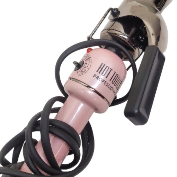 Hot Tools Professional Curling Iron Wand 1 1/2" Titanium Barrel PINK #HPK46 - Picture 2 of 8